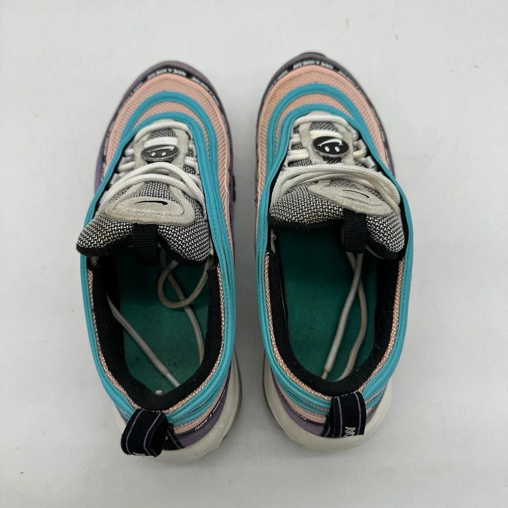 Nike 923288-500 Kids 6.5Y Womens Size 8 Air Max 97 GS Have A Nike Day Sneakers